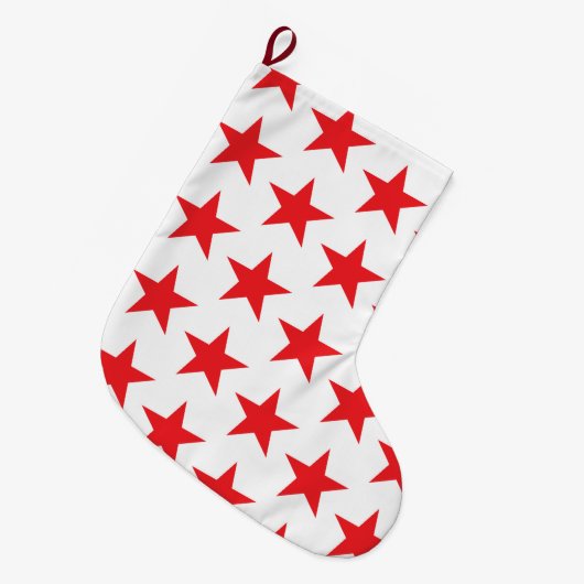 Sterren Patroon 14 Grote Kerstsok (Voorkant (Hangend))