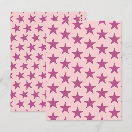 Sterren Patroon 16 Briefkaart (Voorkant / Achterkant)