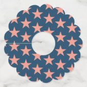 Sterren Patroon 3 Wijnglaslabel (Voorkant)