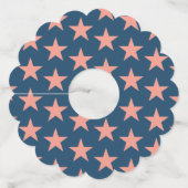 Sterren Patroon 3 Wijnglaslabel (Achterkant)