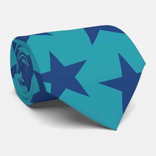Sterren Patroon 8 Stropdas (Opgerold)