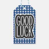 Sterren Patroon en Geluk Cadeaulabel (Achterkant)