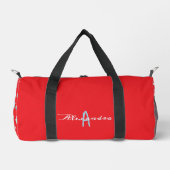 Sterren Patroon Helder Rood Cool Trendy Monogramme Plunjezak (Voorkant)