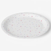 Sterren Patroon Pastel kleuren Papieren Bordje (Gekanteld)