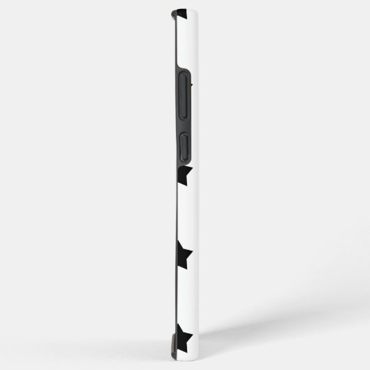Sterren Patroon Roze Zwart Wit Samsung Galaxy Hoesje (Rechterkant)