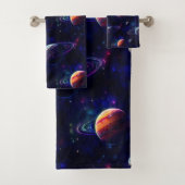 Sterren, Planeten, Galaxy, Buitenste ruimte Thema Bad Handdoek (Insitu)