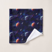 Sterren, Planeten, Galaxy, Buitenste ruimte Thema Bad Handdoek (Wasdoekje)