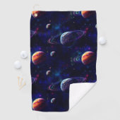 Sterren, Planeten, Galaxy, Buitenste ruimte Thema Golfhanddoek (Insitu)