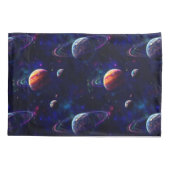 Sterren, Planeten, Galaxy, Buitenste ruimte Thema Kussensloop (Achterkant-Links)