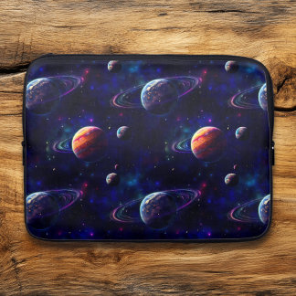 Sterren, Planeten, Galaxy, Buitenste ruimte Thema Laptop Sleeve