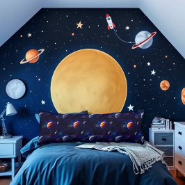 Sterren, Planeten, Galaxy, Buitenste ruimte Thema Lichaamskussen