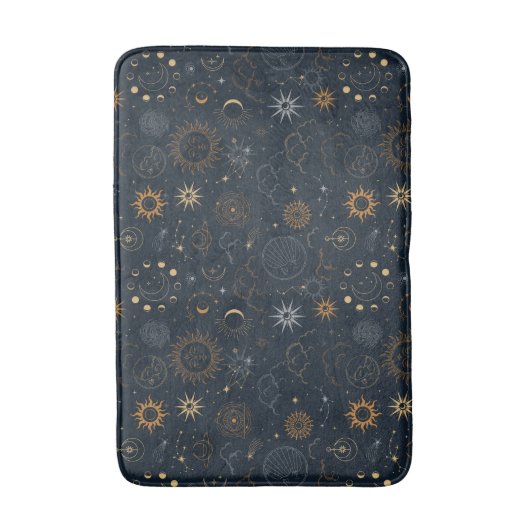 Sterren & Planeten Patroon Badmat (Voorkant Verticaal)