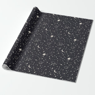 Sterren & Planeten Patroon Cadeaupapier