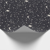 Sterren & Planeten Patroon Cadeaupapier (Hoek)