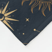 Sterren & Planeten Patroon Fleece Deken (Hoek)