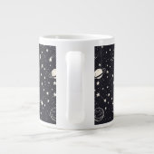 Sterren & Planeten Patroon Grote Koffiekop (Achterkant)