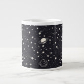 Sterren & Planeten Patroon Grote Koffiekop (Voorkant)