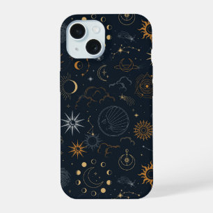 Sterren & Planeten Patroon iPhone 15 Case