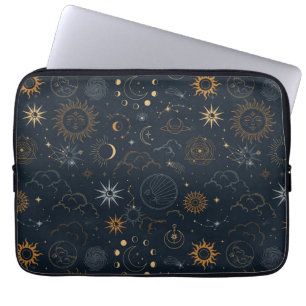 Sterren & Planeten Patroon Laptop Sleeve
