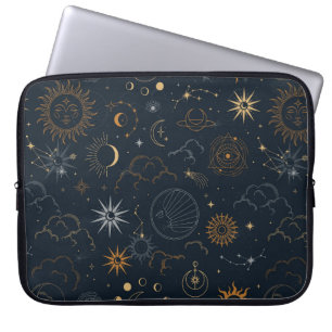 Sterren & Planeten Patroon Laptop Sleeve