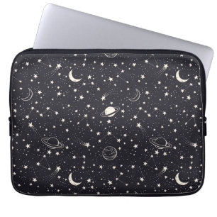 Sterren & Planeten Patroon Laptop Sleeve