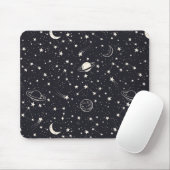 Sterren & Planeten Patroon Muismat (Met muis)