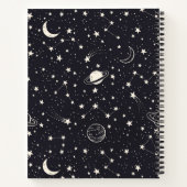 Sterren & Planeten Patroon Notitieboek (Achterkant)