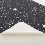 Sterren & Planeten Patroon Sherpa Deken (3/4)