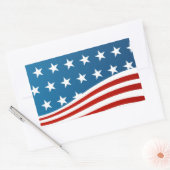 Sterren Rechthoekige Sticker (Envelop)