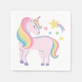 Sterren & Regenboog Magische Eenhoorn Meisjes Verj Servet