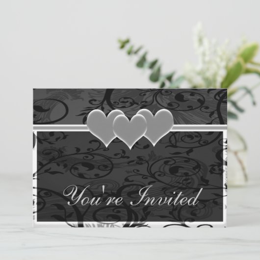 Sterren Romance Witte Set Kaart (Staand voorkant)