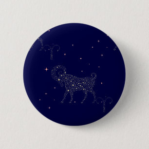 sterren ronde button 5,7 cm