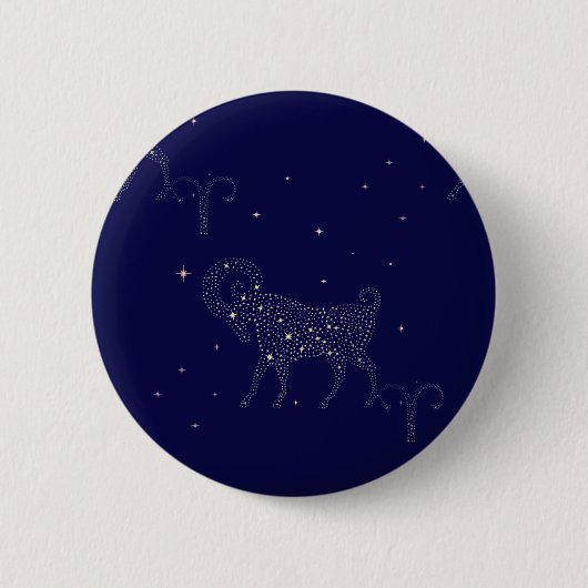 sterren ronde button 5,7 cm (Voorkant)