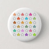 Sterren Ronde Button 5,7 Cm (Voorkant)