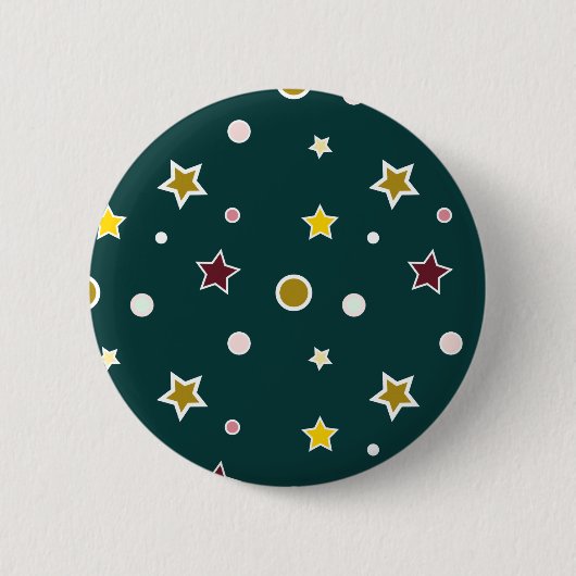 Sterren Ronde Button 5,7 Cm (Voorkant)