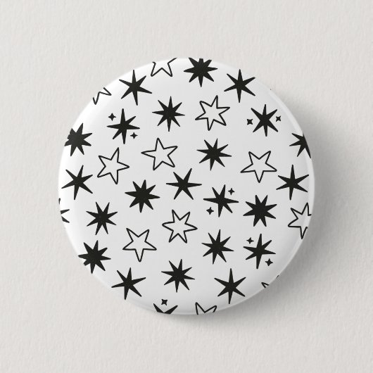 Sterren Ronde Button 5,7 Cm (Voorkant)
