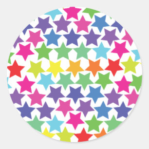 Sterren Ronde Sticker