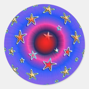 Sterren Ronde Sticker