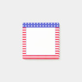 Sterren, rood en wit gestreept post-it® notes (Voorkant)