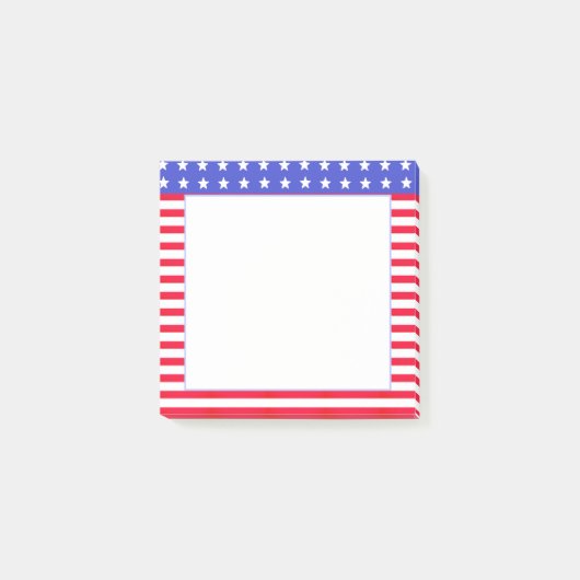 Sterren, rood en wit gestreept post-it® notes (Voorkant)