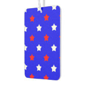 Sterren Rood en Wit Patroon Blauwe Achtergrond Luchtverfrisser (Links)