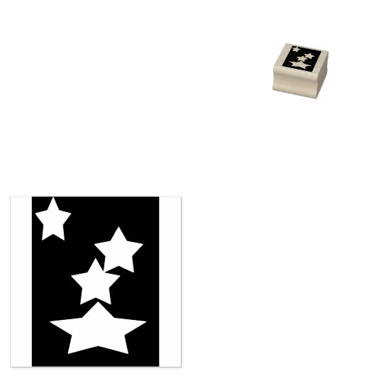 Sterren Rubberstempel (Gestempeld)