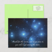 Sterren ruimte lucht nacht inspirerend droom live briefkaart (Voorkant / Achterkant)