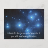Sterren ruimte lucht nacht inspirerend droom live briefkaart (Voorkant)
