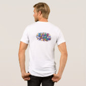 Sterren Schijnen Trots Tri-Blend Shirt (Achterkant volledig)