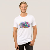 Sterren Schijnen Trots Tri-Blend Shirt (Voorkant volledig)