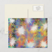 sterren schilderij met schilderachtig kleurig patr briefkaart (Voorkant / Achterkant)