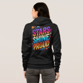 Sterren schitteren trots hoodie (Achterkant volledig)