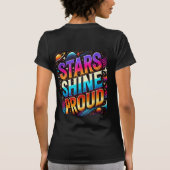 Sterren schitteren trots t-shirt (Achterkant)
