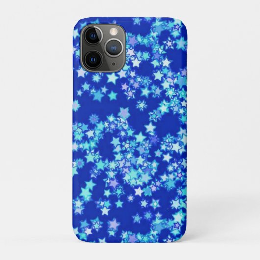 sterren, schoppen van bleek blauw tegen donkerblau Case-Mate iPhone case (Achterkant)
